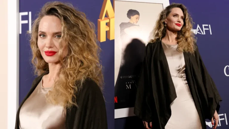 Angelina Jolie Stuns at Maria AFI Fest Premiere Angelina Jolie Stuns at Maria AFI Fest Premiere